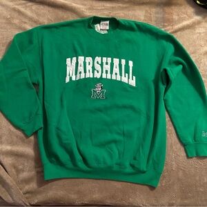 Vintage B-Wear Marshall Thundering Herd Arched Text Crewneck Sweatshirt XL